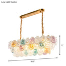 GobekUsa 3-Tier Stained Glass Billiard Light - Modern Island Chandelier (14 Lights) for Hotel and Restaurant