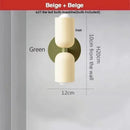 GobekUsa LED Wall Lights Colorful Iron Double Heads Modern Bedside Lamp