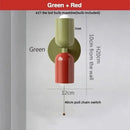 GobekUsa LED Wall Lights Colorful Iron Double Heads Modern Bedside Lamp