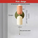 GobekUsa LED Wall Lights Colorful Iron Double Heads Modern Bedside Lamp