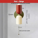 GobekUsa LED Wall Lights Colorful Iron Double Heads Modern Bedside Lamp