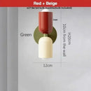 GobekUsa LED Wall Lights Colorful Iron Double Heads Modern Bedside Lamp