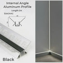 GobekUsa 1M Frameless Embedded LED Aluminum Profile for Linear Strip Lights