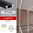 GobekUsa 1M Frameless Embedded LED Aluminum Profile for Linear Strip Lights