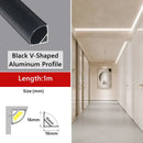 GobekUsa 1M Frameless Embedded LED Aluminum Profile for Linear Strip Lights