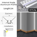 GobekUsa 1M Frameless Embedded LED Aluminum Profile for Linear Strip Lights