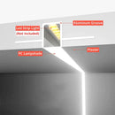 GobekUsa 1M Frameless Embedded LED Aluminum Profile for Linear Strip Lights