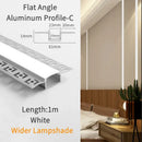 GobekUsa 1M Frameless Embedded LED Aluminum Profile for Linear Strip Lights