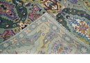 Hand knotted Green, Pink and Gold Traditional large design Antique Oushak Custom Made wool Area Rug