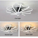 GobekUsa Bladeless Ceiling Fan with Dimmable LED Lights and Remote - Reversible Timing, Modern Design