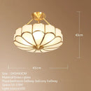 GobekUsa Brass Ceiling Lamp: Modern Nordic Light Luxury LED Fixture for Home Bedroom