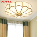 GobekUsa Brass Ceiling Lamp: Modern Nordic Light Luxury LED Fixture for Home Bedroom