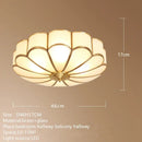 GobekUsa Brass Ceiling Lamp: Modern Nordic Light Luxury LED Fixture for Home Bedroom