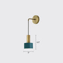 GobekUsa Modern Small Wall Mounted Metallic Bedside Reading Light
