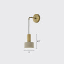 GobekUsa Modern Small Wall Mounted Metallic Bedside Reading Light
