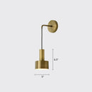 GobekUsa Modern Small Wall Mounted Metallic Bedside Reading Light