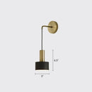 GobekUsa Modern Small Wall Mounted Metallic Bedside Reading Light