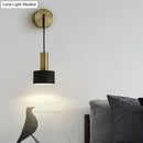 GobekUsa Modern Small Wall Mounted Metallic Bedside Reading Light