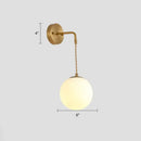 GobekUsa Modern Small Wall Mounted Metallic Bedside Reading Light