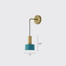 GobekUsa Modern Small Wall Mounted Metallic Bedside Reading Light