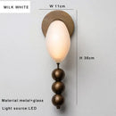 GobekUsa Brass Curve Glass Wall Lamp Bedside Lamps Luxury Wall Mounted Lighting