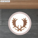 GobekUsa Nordic Deer Horn/Head LED Wall Sconce - Acrylic Bedside Light Fixture in White