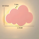 GobekUsa Cloud Wall Light: Modern Nordic LED Bedside Lamp for Children's Room