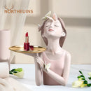 GobekUsa Butterfly Girl Resin Figure Modern Home Decor Statue Objects
