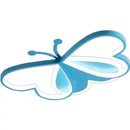 GobekUsa Butterfly LED Ceiling Light for Modern Living Room and Girls Bedroom