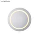 GobekUsa Nordic Metal Moon Wall Light - Moveable Flush Mount Sconce in Black/White/Pink with LED White/Yellow Light