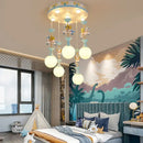GobekUsa Kids' LED Chandelier for Girls' Bedroom - Modern Ceiling Pendant Light