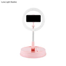 GobekUsa Pink Metallic LED Makeup Flash Light - Modern USB Style