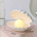 GobekUsa Dream Pearl Ceramic Lamp Desk Decoration Modern Home Decor Ornaments Shell Storage Box