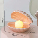 GobekUsa Dream Pearl Ceramic Lamp Desk Decoration Modern Home Decor Ornaments Shell Storage Box