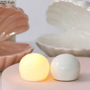 GobekUsa Dream Pearl Ceramic Lamp Desk Decoration Modern Home Decor Ornaments Shell Storage Box