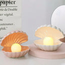 GobekUsa Dream Pearl Ceramic Lamp Desk Decoration Modern Home Decor Ornaments Shell Storage Box