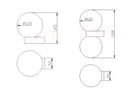 GobekUsa Glass Ball LED Wall Lamp for Bedroom and Living Room Decor