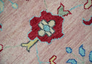 Modern Pink Rug 8x10 and 9x12 Wool Colorful Hand knotted Oushak Area Rug by The Rug Decor