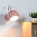 GobekUsa Modern Pink Spherical Wall Light Fixture for Living Room Decor