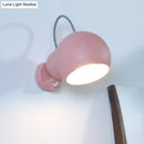 GobekUsa Modern Pink Spherical Wall Light Fixture for Living Room Decor
