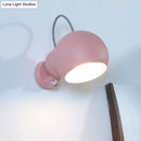 GobekUsa Modern Pink Spherical Wall Light Fixture for Living Room Decor