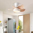 GobekUsa 22" Ceiling Fan with Light & Remote Control, Small Mini Kids Room Fan in Pink/White/Black/Yellow