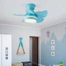 GobekUsa 22" Ceiling Fan with Light & Remote Control, Small Mini Kids Room Fan in Pink/White/Black/Yellow