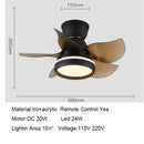 GobekUsa 22" Ceiling Fan with Light & Remote Control, Small Mini Kids Room Fan in Pink/White/Black/Yellow
