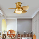 GobekUsa 22" Ceiling Fan with Light & Remote Control, Small Mini Kids Room Fan in Pink/White/Black/Yellow
