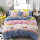 GobekUsa Cartoon Printed Bedding Sets - Soft Quilt Cover Kit for All Seasons