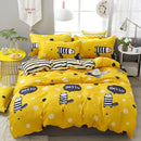 GobekUsa Cartoon Printed Bedding Sets - Soft Quilt Cover Kit for All Seasons