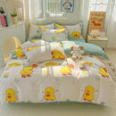 GobekUsa Cartoon Printed Bedding Sets - Soft Quilt Cover Kit for All Seasons