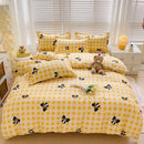 GobekUsa Cartoon Printed Bedding Sets - Soft Quilt Cover Kit for All Seasons