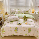 GobekUsa Cartoon Printed Bedding Sets - Soft Quilt Cover Kit for All Seasons